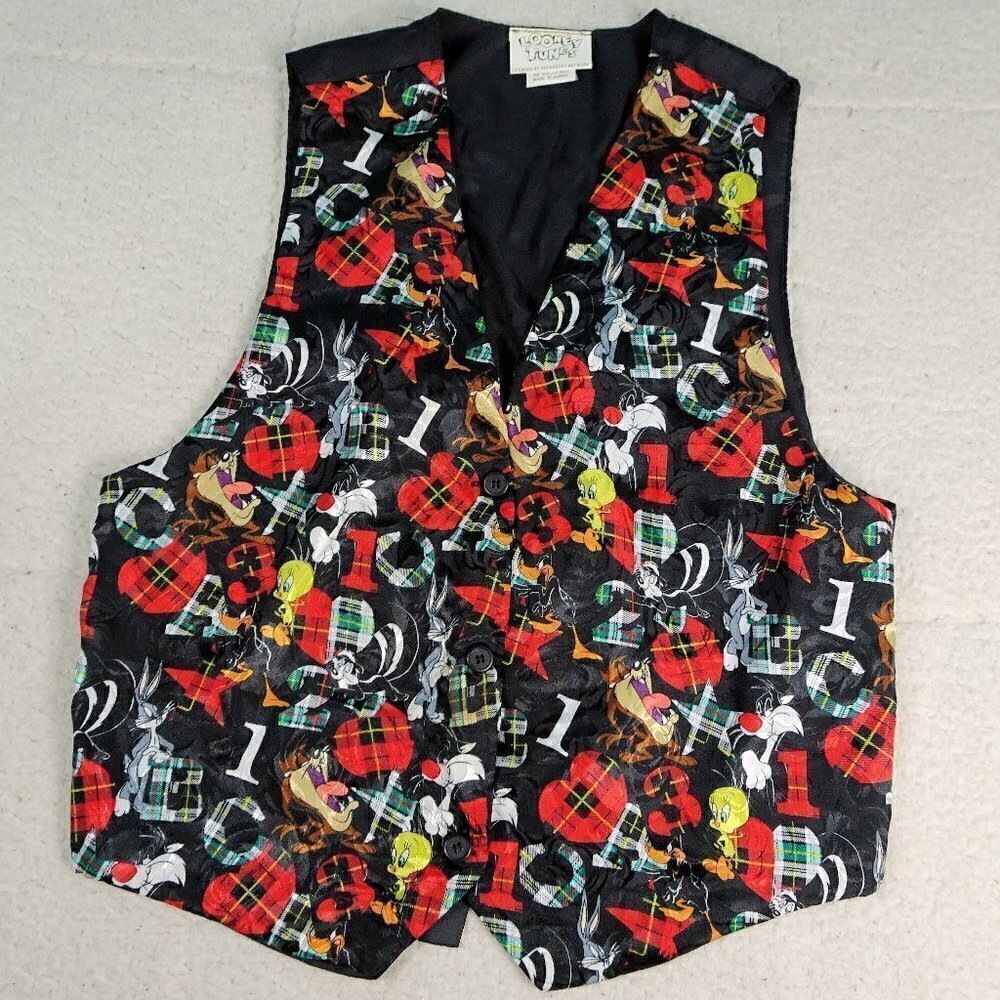 Vintage Looney Tunes Character Vest Small